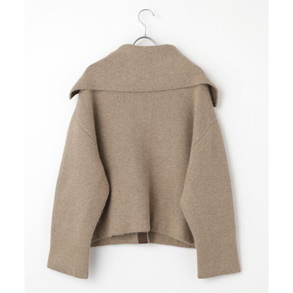 INGEBORG（インゲボルグ） フラワーモチーフ付きニットコート