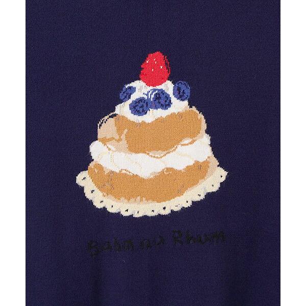 インゲボルグ　スイーツワンポイントセーター　美品　本日9/30迄の出品❗️ INGEBORG / インゲボルグ スイーツワンポイントセーター