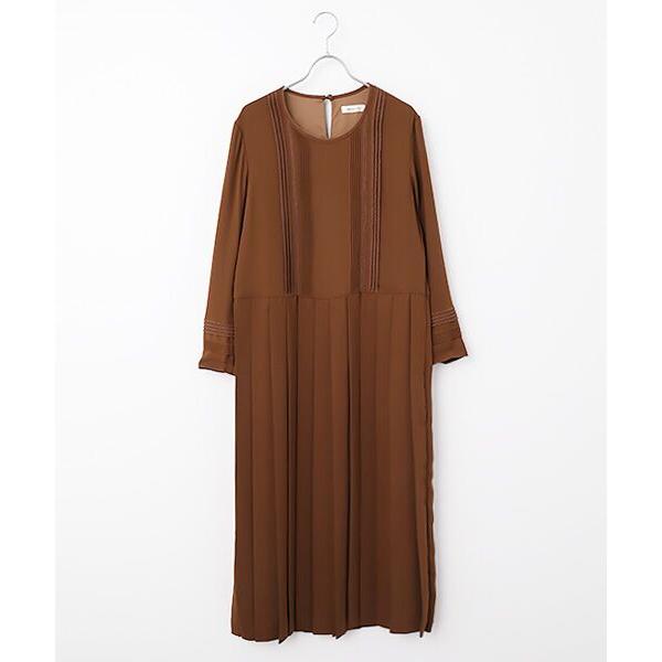 INGEBORG / インゲボルグ サッシュベルト付きワンピースの画像