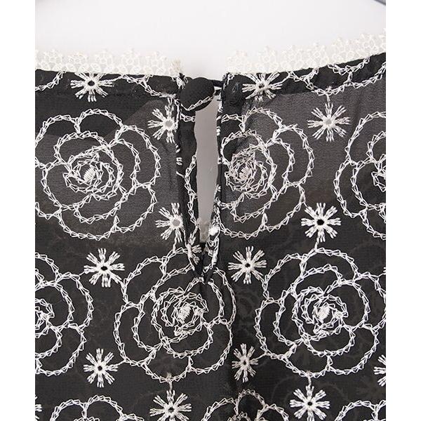 INGEBORG（インゲボルグ） カメリアシフォンレースチュニック