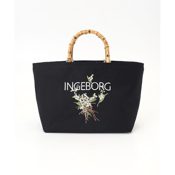 インゲボルグ　バンブーハンドルトートバッグ　ありさ様 INGEBORG（インゲボルグ） バンブーハンドルトートバッグ : タカシマヤ