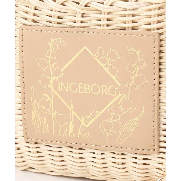 INGEBORG / インゲボルグ すずらんワンポイントカゴバッグの画像