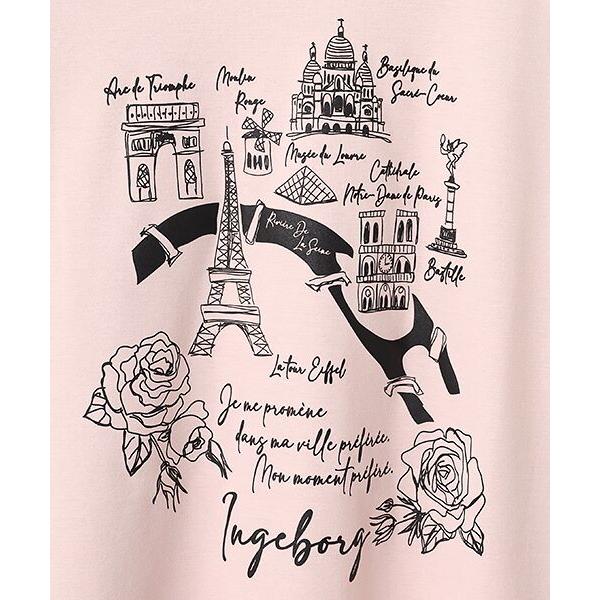 INGEBORG / インゲボルグ フレンチアートプリントカットソーの画像