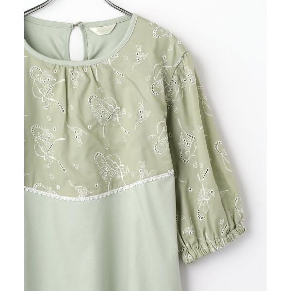 INGEBORG / インゲボルグ すずらん刺繍使いカットソーの画像