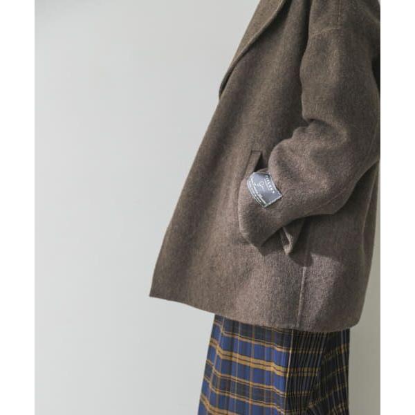 クリーニング済み♪アーバンリサーチ シャンブレーウールリバーショートコート URBAN RESEARCH / アーバンリサーチ シャンブレーウールリバー