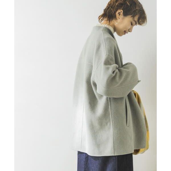 クリーニング済み♪アーバンリサーチ シャンブレーウールリバーショートコート URBAN RESEARCH / アーバンリサーチ シャンブレーウールリバー