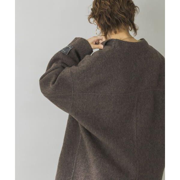 クリーニング済み♪アーバンリサーチ シャンブレーウールリバーショートコート URBAN RESEARCH / アーバンリサーチ シャンブレーウールリバー