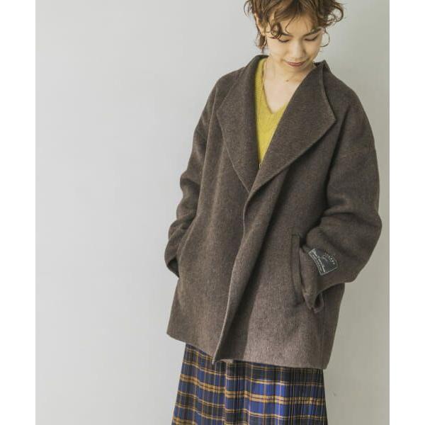 クリーニング済み♪アーバンリサーチ シャンブレーウールリバーショートコート URBAN RESEARCH / アーバンリサーチ シャンブレーウールリバー