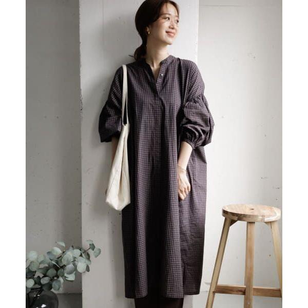 Urban Research Doors アーバンリサーチ ドアーズ チェックギャザースリーブワンピース タカシマヤファッションスクエア 通販 Paypayモール