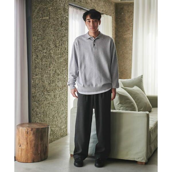 アーバンリサーチドアーズ　ニットポロシャツ URBAN RESEARCH DOORS / アーバンリサーチ ドアーズ FORK&SPOON