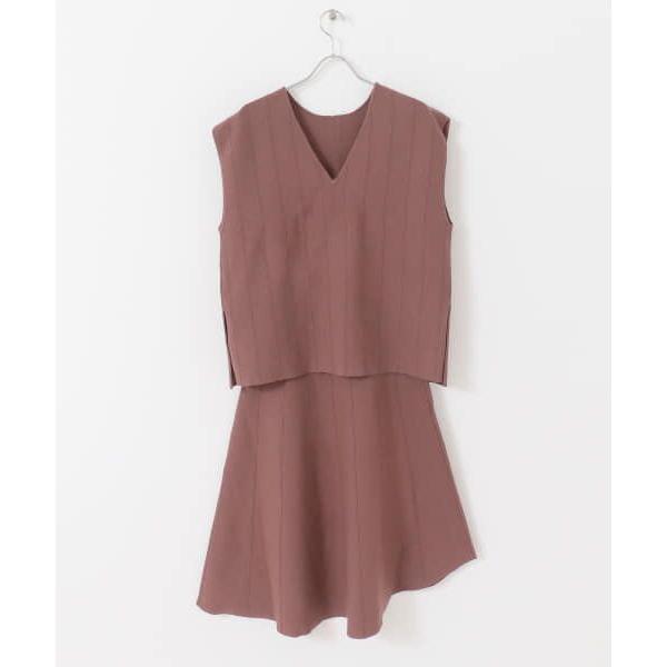 KBF / ケービーエフ KBF+ ニットベスト+アシメスカートSETUP ...