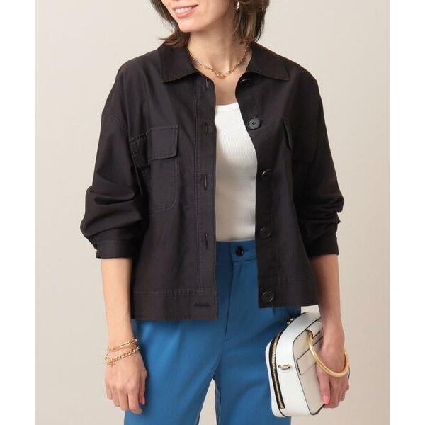 気質アップ Untitled アンタイトル ミリタリーブルゾン マシンウォッシャブル ジャケット レディースファッション ファッション 19 222 Roisingraham Com