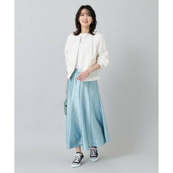 アンタイトル【軽羽織／洗える】タフタノーカラーブルゾン 軽羽織／洗える】タフタノーカラーブルゾン