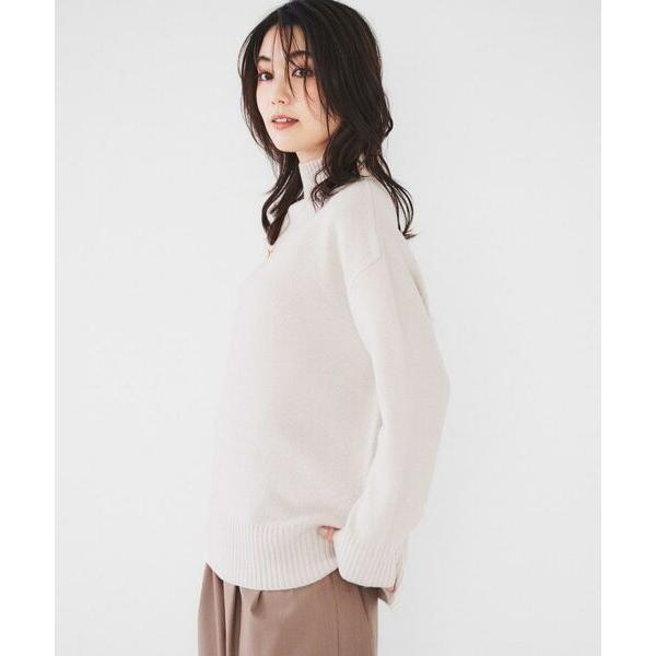 UNTITLED（アンタイトル） ラムウールカシミヤ ボトルネックプル