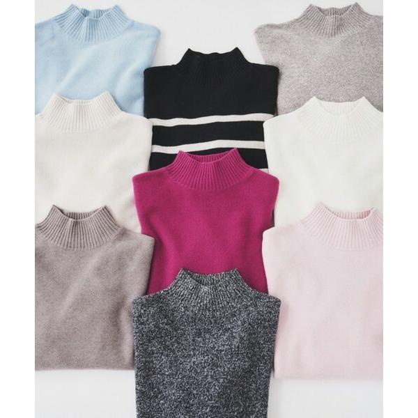 UNTITLED（アンタイトル） ラムウールカシミヤ ボトルネックプル