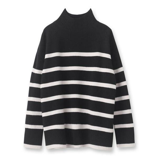 UNTITLED（アンタイトル） ラムウールカシミヤ ボトルネックプル