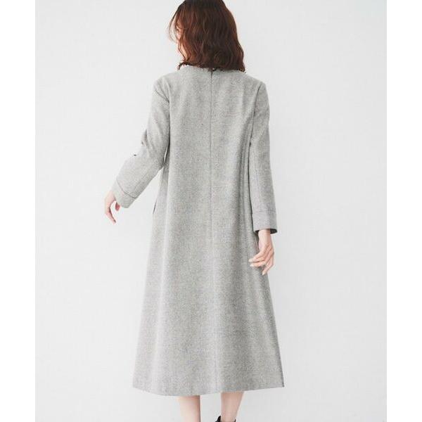 アンタイトル　ネップツイード Aラインワンピース（サイズ46、新品タグ付） UNTITLED（アンタイトル） 【ポケット付/きれいめ】ネップツイード A