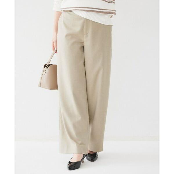 UNTITLED（アンタイトル） 【後ろウエストゴム/洗える】梳毛調ソフト