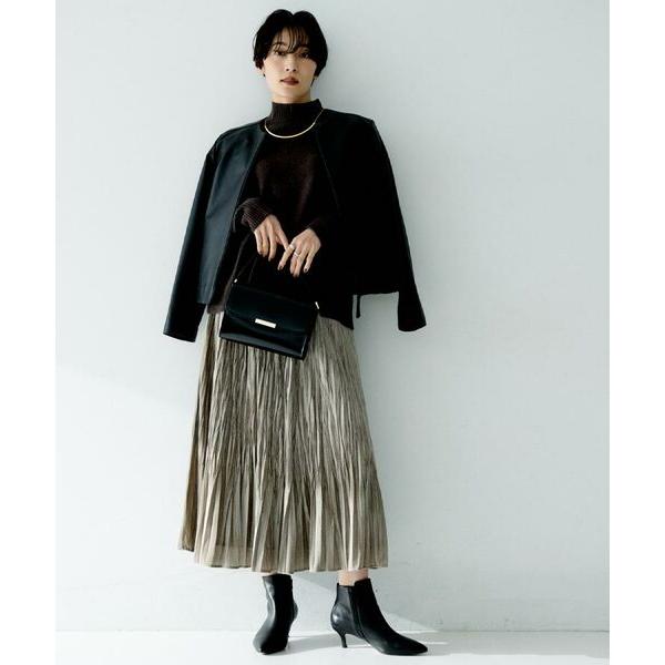 UNTITLED（アンタイトル） 【着丈短め/柔らかな質感】ラムレザー