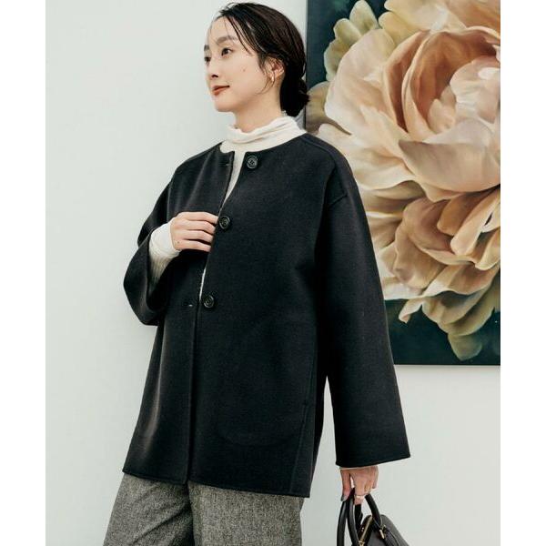 極美品♡ アンタイトル ミディ丈 軽やか セミラグランリバー コート 今季 UNTITLED（アンタイトル） 【ミディ丈/軽やか】セミラグランリバー