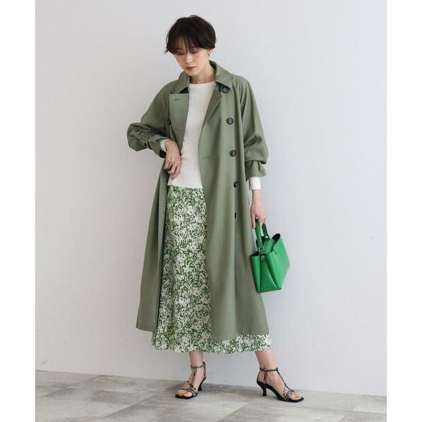 Indivi インディヴィ ドレープトレンチコート 大特価