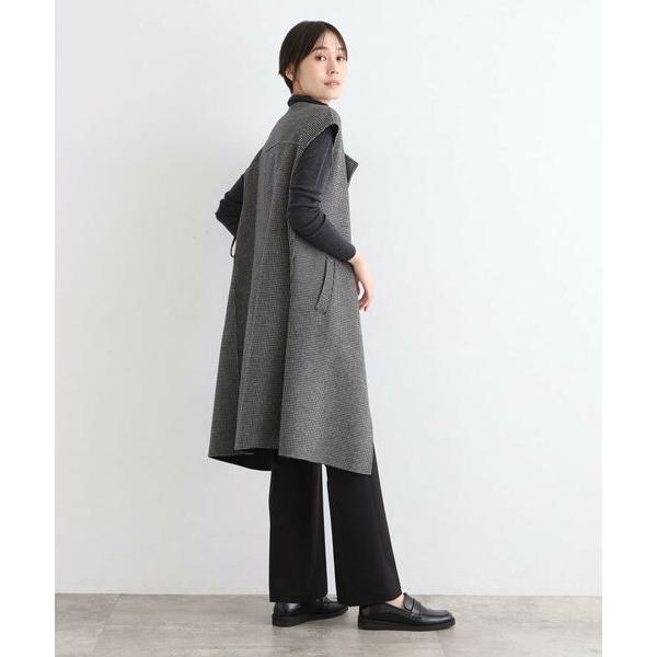 新品インディヴィ　ウールリバーロングジレ ウール混／トレンド】リバージレコート（ベスト） | INDIVI