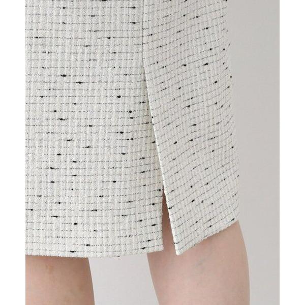 INDIVI（インディヴィ） 【日本製／オリジナル素材】ツィードスカート