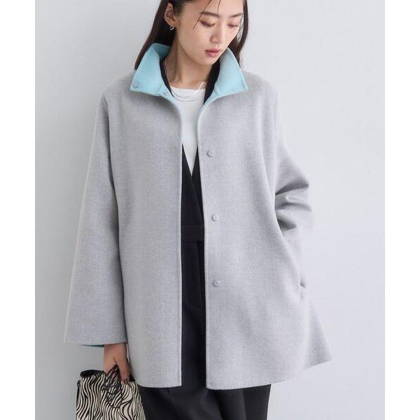 美品 INDIVI フーデットラップコート ジャケット/アウター 美品 INDIVI 