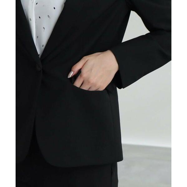 【新品】INDIVI インディヴィ 定番黒テーラードジャケット INDIVI / インディヴィ ツイルダブル テーラードジャケット