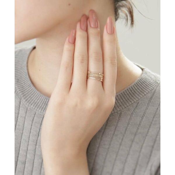 COCOSHNIK（ココシュニック） K10カットワーク極光細 リング