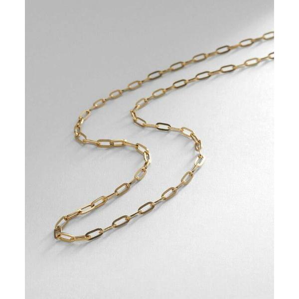 COCOSHNIK / ココシュニック K18中空プリムケーブルチェーン ネックレスM