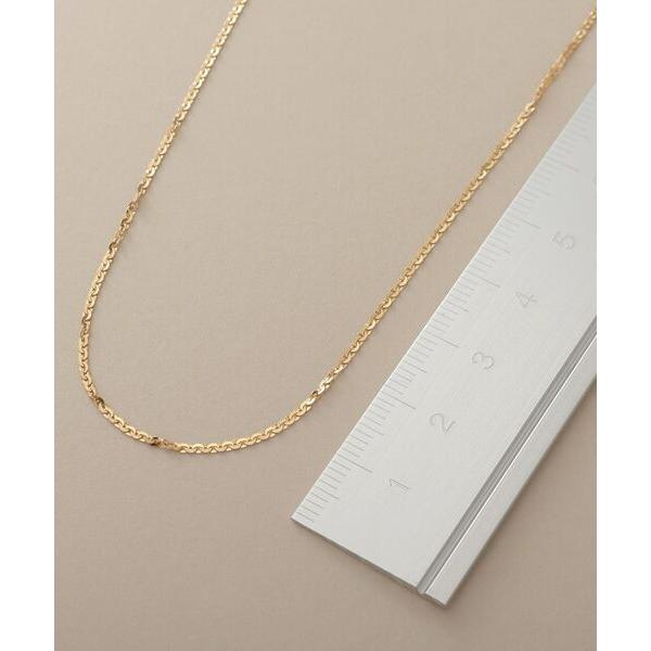 COCOSHNIK コシュニック K18フラットチェーン ネックレス K18フラットインフィニティーチェーン ネックレス（ネックレス