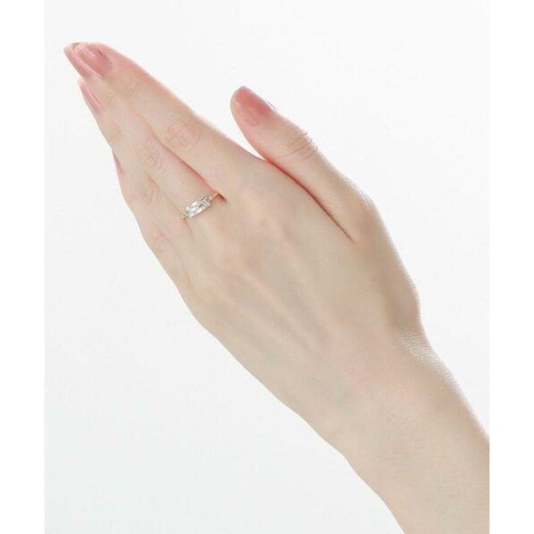 COCOSHNIK / ココシュニック K18ダイヤモンド バゲットカットクラスター リングの画像