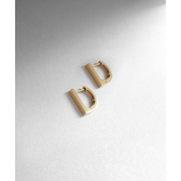 COCOSHNIK オーバル フープピアス シルバー×K10 ゴールド - メルカリ