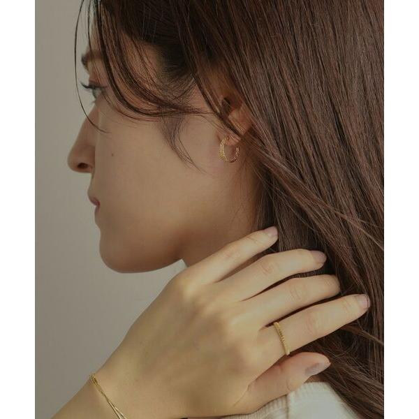 COCOSHNIK（ココシュニック） K18ミラーカット7連 フープピアス