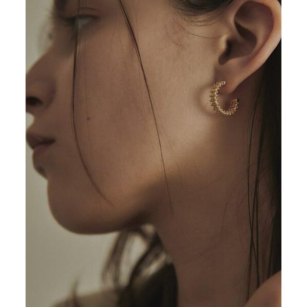 COCOSHNIK ココシュニック カットボール　フープピアス K10 K10カット丸線 フープピアス（中）（ピアス） | COCOSHNIK