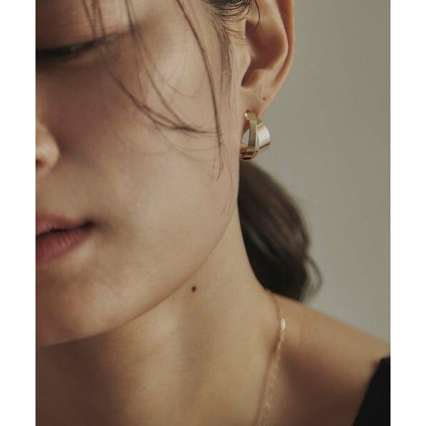 美品 COCOSHNIK K10 テクスチャープレート　ピアス ココシュニック COCOSHNIK / ココシュニック K10フォールディングプレート