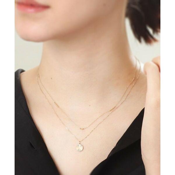 美品【完売】COCOSHNIK K10カットビーズステーション ロングネックレス K10カットビーズステーション ロングネックレス （ネックレス