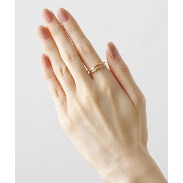 大人気 COCOSHNIK / ココシュニック ダイヤモンド　クロッシングライン　リング 【JSB7144502743】(25806円)