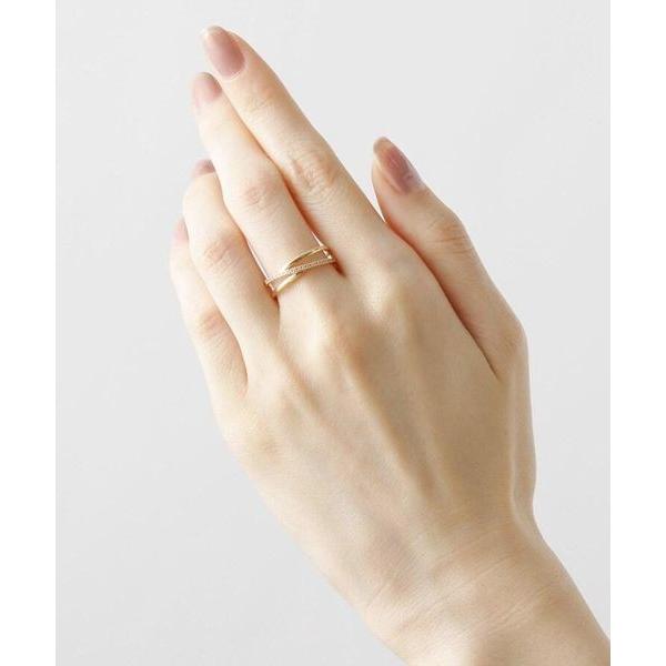 大人気 COCOSHNIK / ココシュニック ダイヤモンド　クロッシングライン　リング 【JSB7144502743】(25806円)