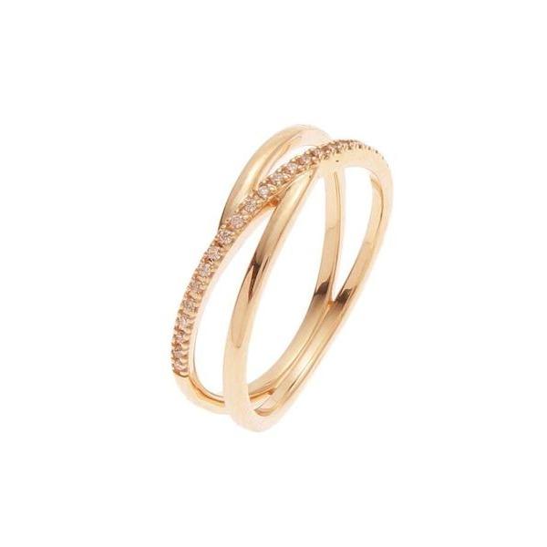 大人気 COCOSHNIK / ココシュニック ダイヤモンド　クロッシングライン　リング 【JSB7144502743】(25806円)