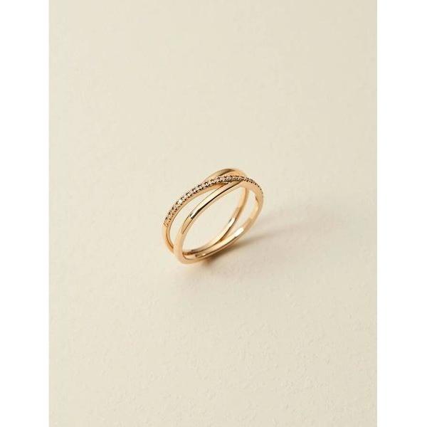 大人気 COCOSHNIK / ココシュニック ダイヤモンド　クロッシングライン　リング 【JSB7144502743】(25806円)