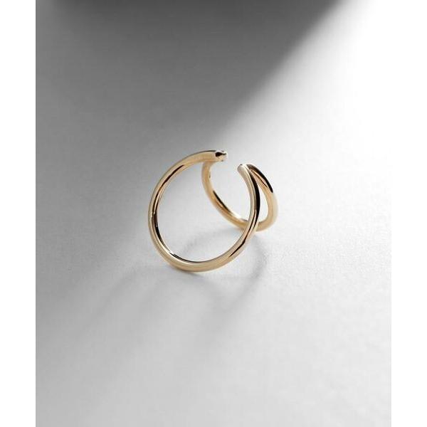 2025，大人気 COCOSHNIK ココシュニック ダブルフープ イヤーカフ 片耳用