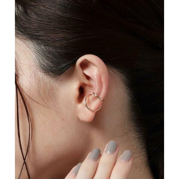 2025，大人気 COCOSHNIK ココシュニック ダブルフープ イヤーカフ 片耳用