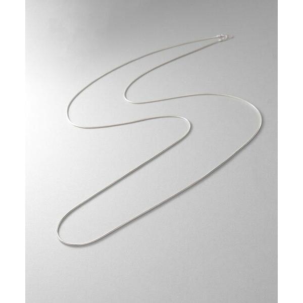 COCOSHNIK / ココシュニック シルバー デザインチェーン スネークネックレス（90cm）｜selectsquare｜02