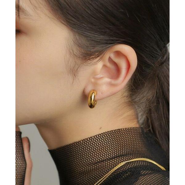 COCOSHNIK / ココシュニック シルバー ホロウフープピアス ラウンドM