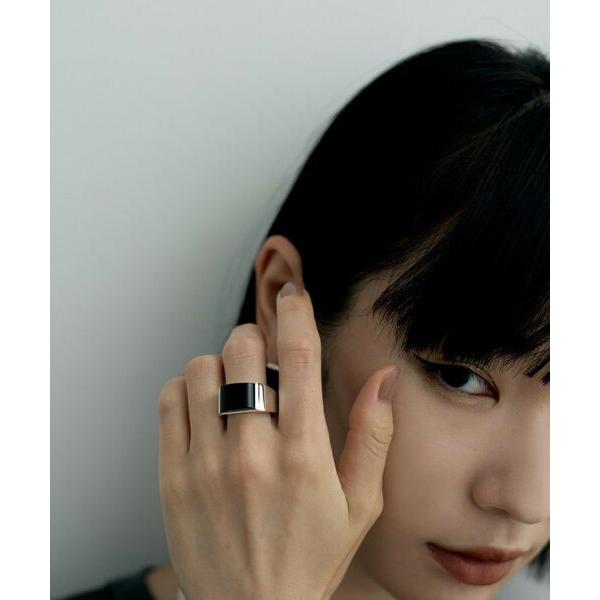 COCOSHNIK ONKITSCH / ココシュニックオンキッチュ シルバー オニキス バフトップカットリング_7