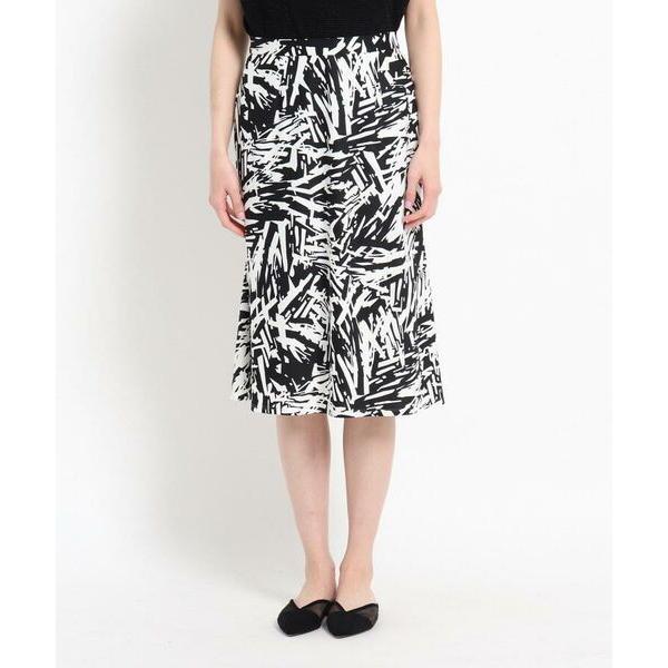 Coup De Chance クードシャンス 洗える モノトーンプリントナローフレアスカート タカシマヤファッションスクエア 通販 Paypayモール