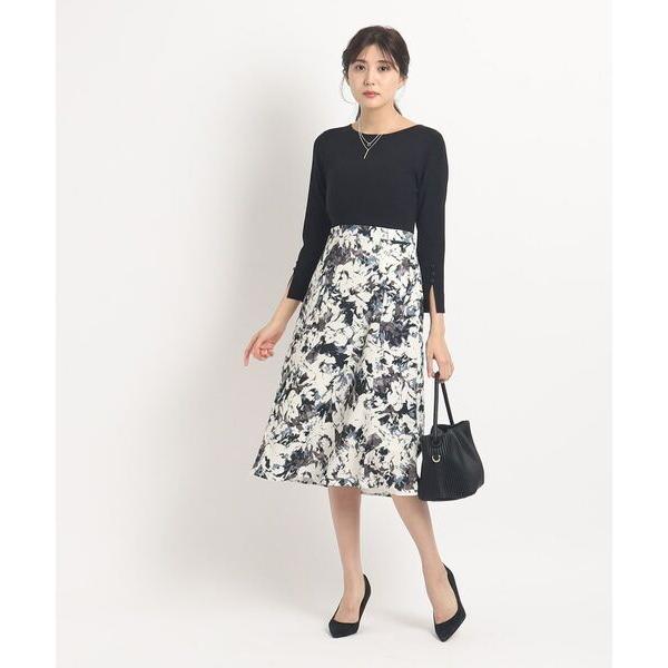 COUP DE CHANCE / クードシャンス 【洗える】花柄生地コンビの