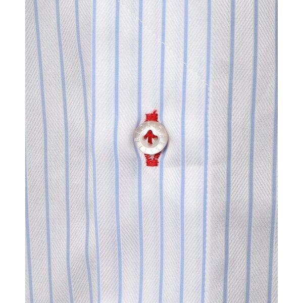 ドレステリア（DRESSTERIOR）/100／2 ヘリンボーンストライプ ボタンダウンシャツ DRESSTERIOR（ドレステリア） 100／2 ヘリンボーンストライプ ボタン